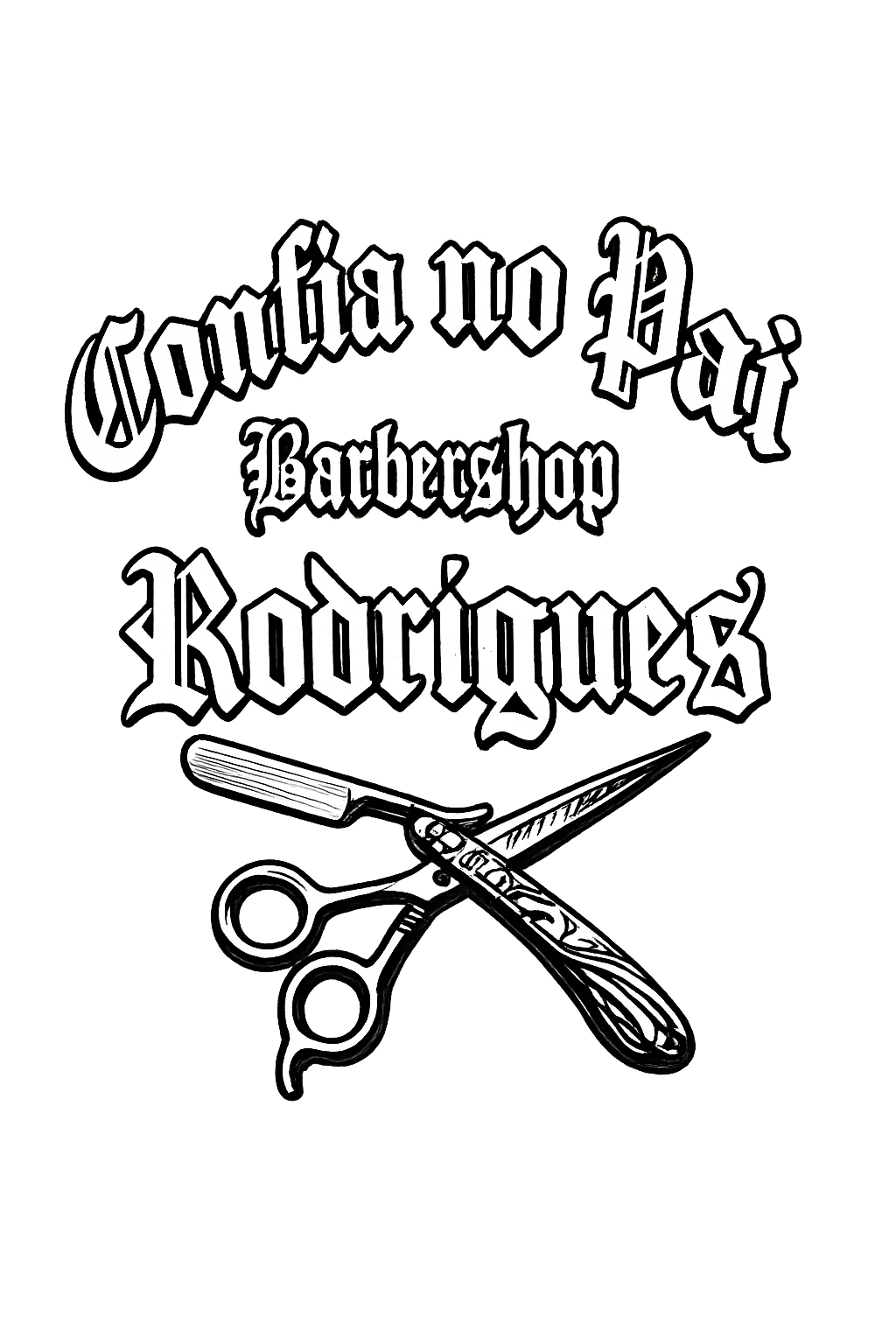 Logo Confia no Pai Barbershop